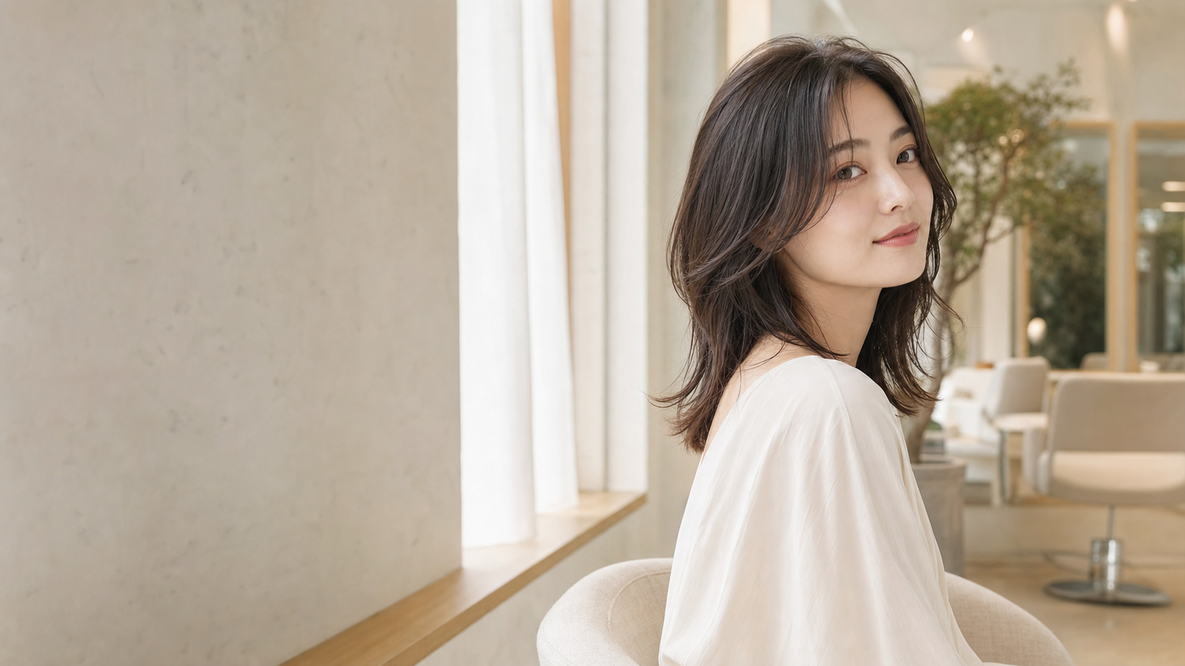 écrinで仕上げた、自然体で美しいヘアスタイル