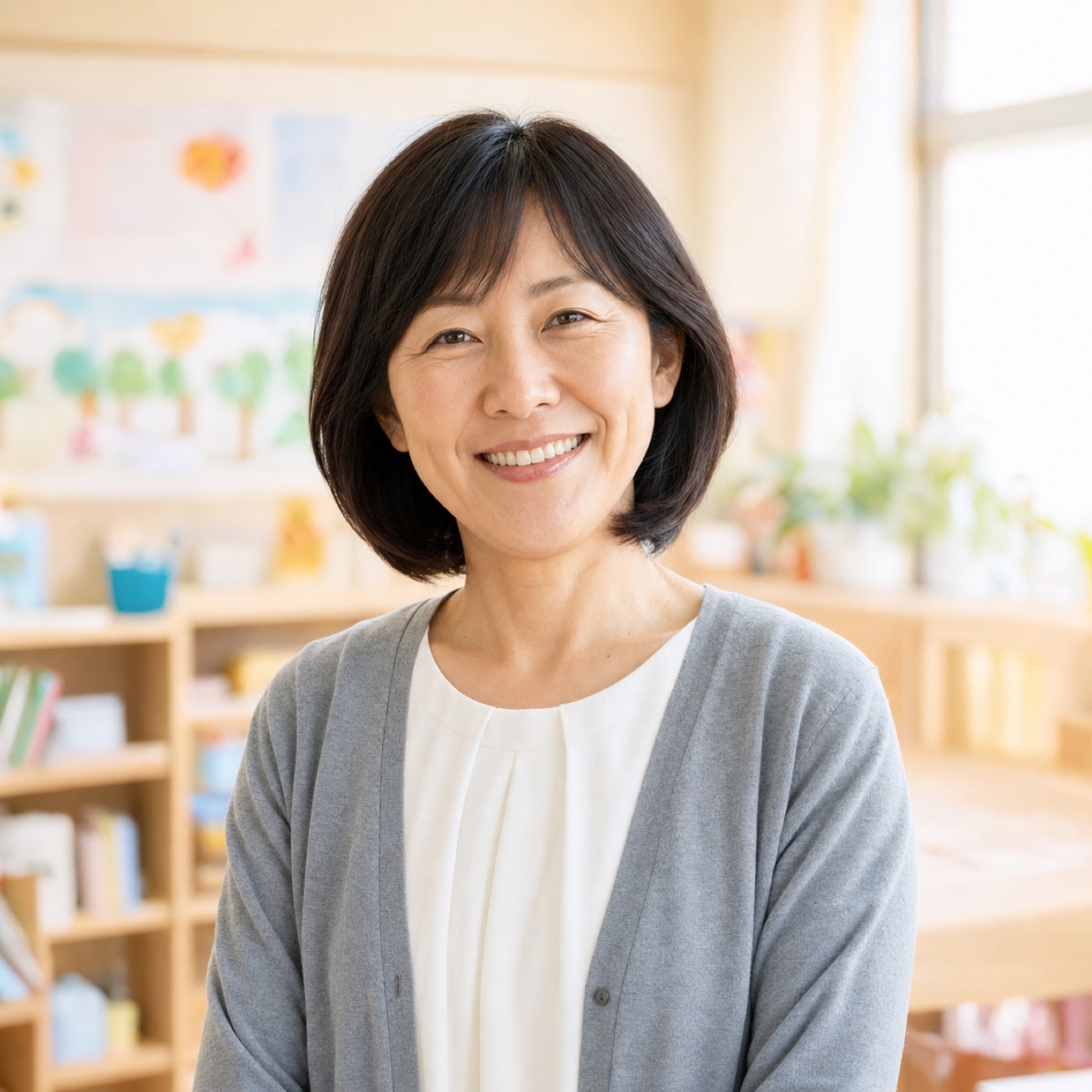やさしい笑顔の園長先生
