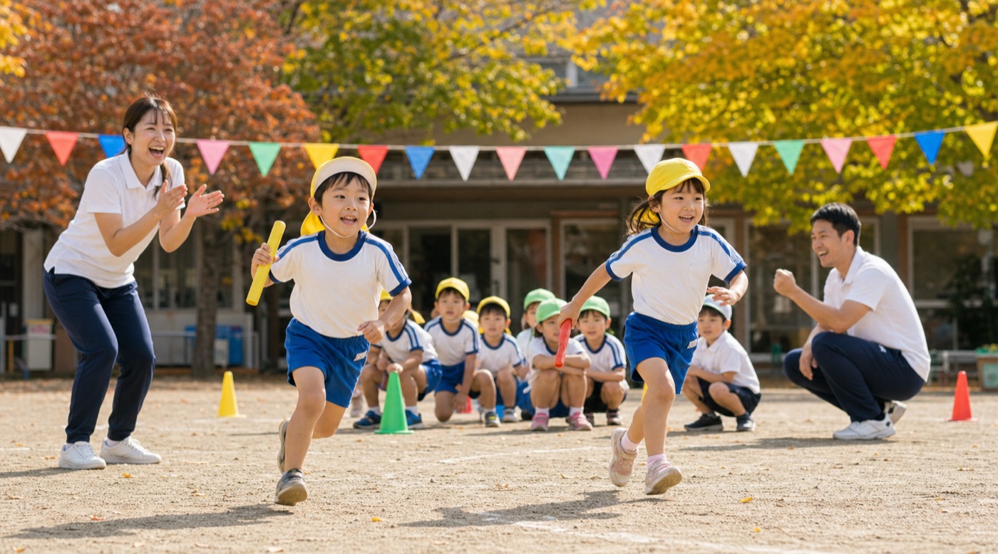 秋の運動会の様子