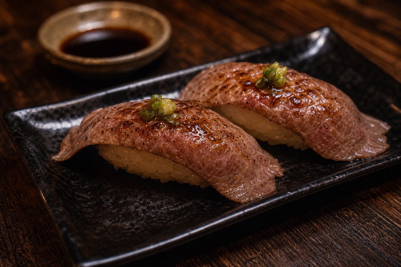 宮崎牛の炙り寿司