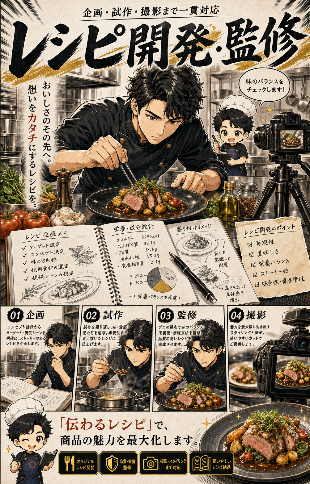 レシピ開発・監修